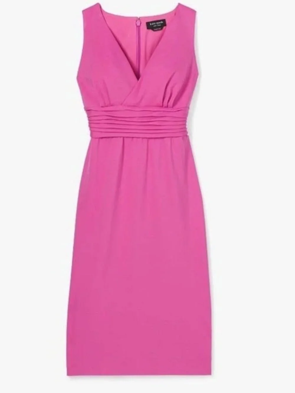 NWT Kate Spade New York Pink V-Neck Ponte Dress. Size 8